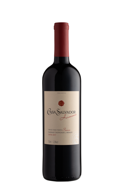 Harmonia (Cab. Sauvignon/ Merlot - Suave) - Safra 2020 - Cód. 010029 uni / Cód. 010030 cx